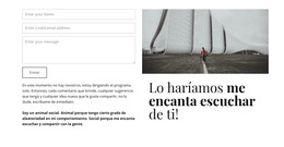 Nos Encantaría Escucharte - Plantilla Gratuita