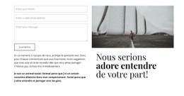 Nous Serions Ravis De Vous Entendre Conception De Sites Web
