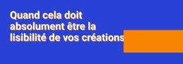 HTML5 Réactif Pour En-Tête Et Rectangle De Couleur