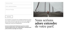 Nous Serions Ravis De Vous Entendre Site Réactif