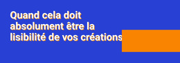 En-Tête Et Rectangle De Couleur - Fonctionnalité Cms Intégrée