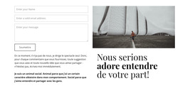 Nous Serions Ravis De Vous Entendre – Modèle De Site Web Mobile