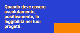 Intestazione E Rettangolo Di Colore - Pagina Di Destinazione HTML