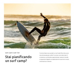 Lezioni Di Surf Per Principianti - Pagina Di Destinazione Multiuso Creativa