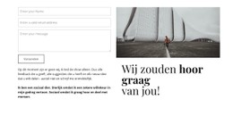 We Horen Je Graag Responsieve Site