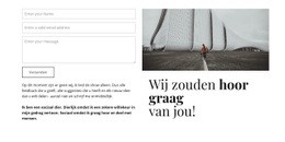 We Horen Je Graag - Aangepaste HTML5-Sjabloon