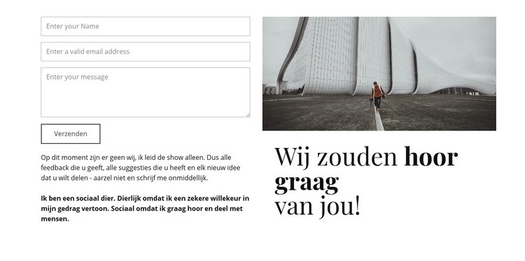 We horen je graag Website Builder-sjablonen