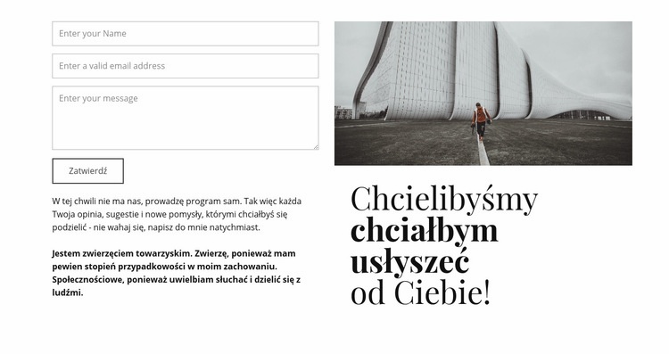 Bardzo chcielibyśmy Cię usłyszeć Wstęp