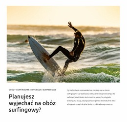 Darmowy Szablon Projektu Dla Lekcje Surfingu Dla Początkujących