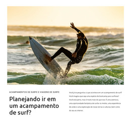 Aulas De Surf Para Iniciantes - Modelo Gratuito