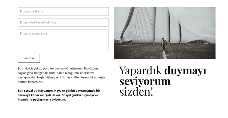 Seni duymak isteriz WordPress Teması