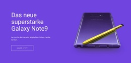 Samsung Galaxy Note - Inspiration Für Website-Design