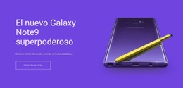 Impresionante Página De Destino Para Samsung Galaxy Note