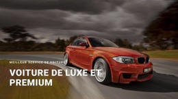 Voiture De Luxe Et Premium : Modèle De Site Web Simple