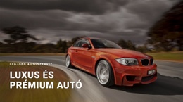 Luxus És Prémium Autó - Egyszerű Webhelysablon