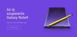 Samsung Galaxy Note – Webhelytervezési Inspiráció