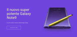 Samsung Galaxy Note - Modello Di Pagina HTML