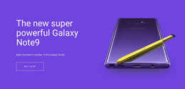 Samsung Galaxy Note Email Newsletter