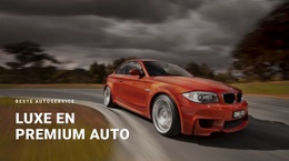 Luxe En Premium Auto - Eenvoudig Websitesjabloon