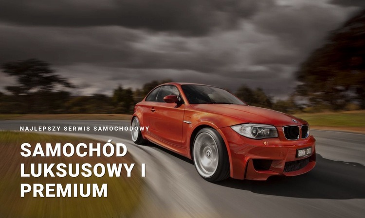 Samochód luksusowy i premium Szablon HTML5