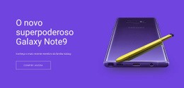 Galaxy Note Samsung - Inspiração Para O Design Do Site