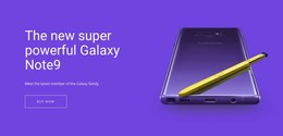 Samsung Galaxy Note - Website Design Inspiration