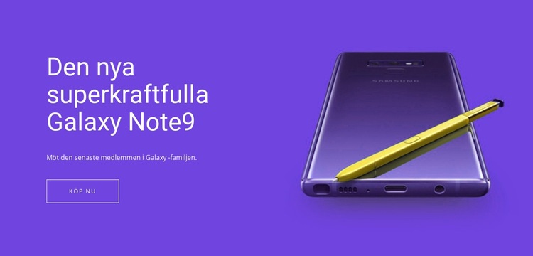 Samsung Galaxy Note HTML-mall