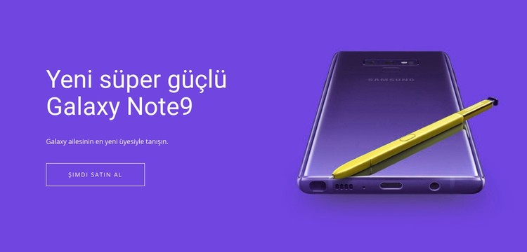 Samsung Galaxy Note CSS Şablonu