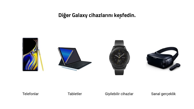 Modern cihazlar Web Sitesi Oluşturucu Şablonları