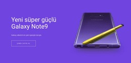Samsung Galaxy Note - Web Sitesi Tasarımı Ilhamı