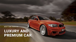 Luxury And Premium Car - Free Website Mockup