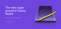 Samsung Galaxy Note - WordPress Theme