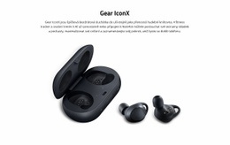 Sluchátka Gear IconX - Moderní Design Stránek