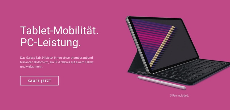 Mobile Tablet-Lösungen Vorlage