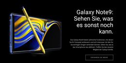 Galaxy Note – Website-Vorlage Herunterladen