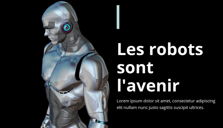 Les robots sont l'avenir Créateur de site Web HTML