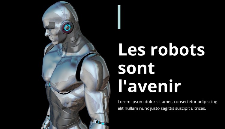 Les robots sont l'avenir Modèle CSS