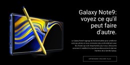 Galaxy Note - Page De Destination Polyvalente