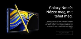 Reszponzív Websablon A Következőhöz: Galaxy Note