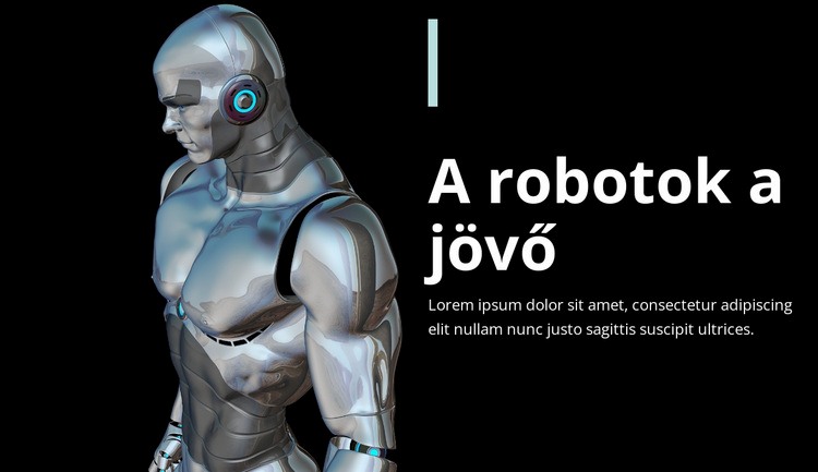 A robotok a jövő Weboldal sablon