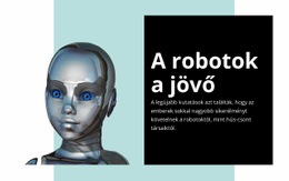 Ingyenes Webdesign Ember Kinézetű Nő Robot Számára
