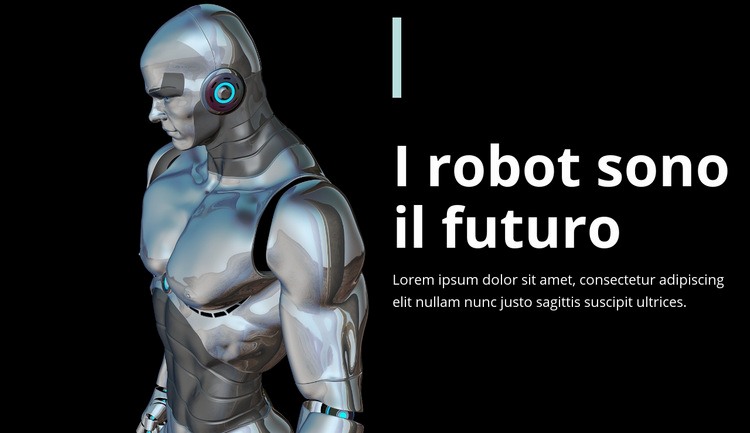 I robot sono il futuro Un modello di pagina