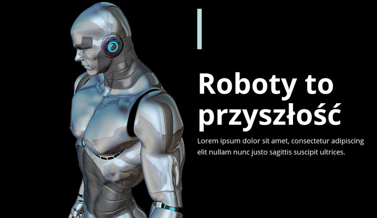 Roboty to przyszłość Motyw WordPress