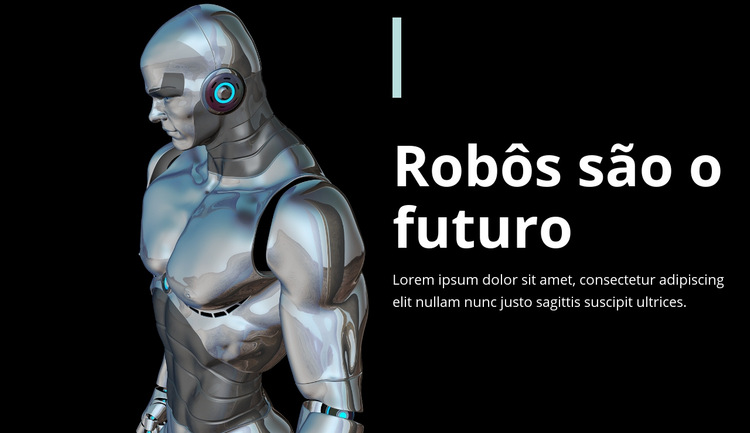 Robôs são o futuro Modelo de site