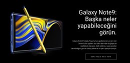 Galaxy Note Açık Kaynak Şablonu