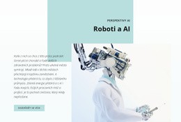 Bezplatná Šablona Návrhu Pro AI A Revoluce V Robotice