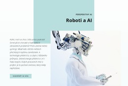 AI A Revoluce V Robotice Šablona Vstupní Stránky