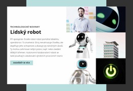 Lidský Robot – Bezplatná HTML Šablona