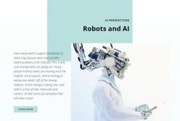 AI And The Robotics Revolution Landing Page Template