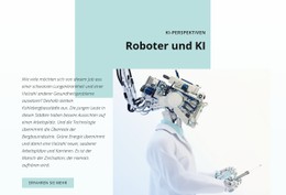 KI Und Die Robotik-Revolution Zielseitenvorlage